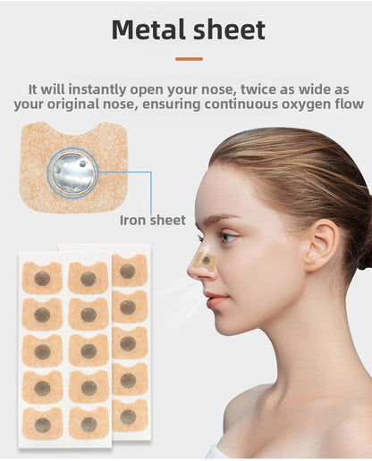 Ventilation nasal strips for improved breathing and preventing snoring