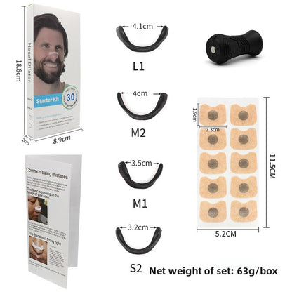 Ventilation nasal strips for improved breathing and preventing snoring