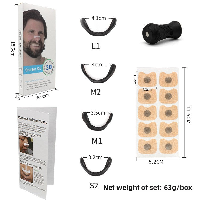 Ventilation nasal strips for improved breathing and preventing snoring
