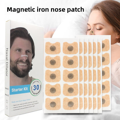 Ventilation nasal strips for improved breathing and preventing snoring