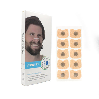 Ventilation nasal strips for improved breathing and preventing snoring